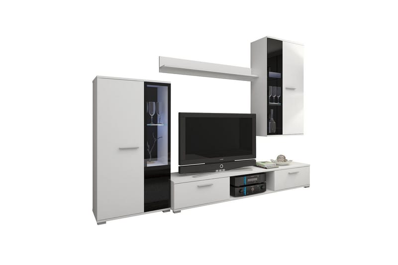 Bunta TV-møbelsæt 235x40 cm, Hvid