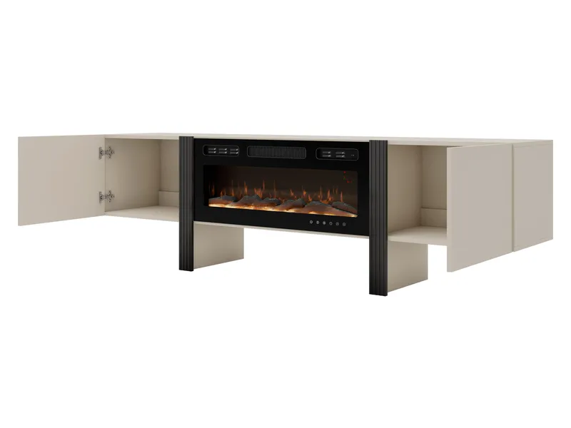 Calvenn TV-bord med Pejs 200 cm - Møbler - TV borde & mediemøbler - TV-skab