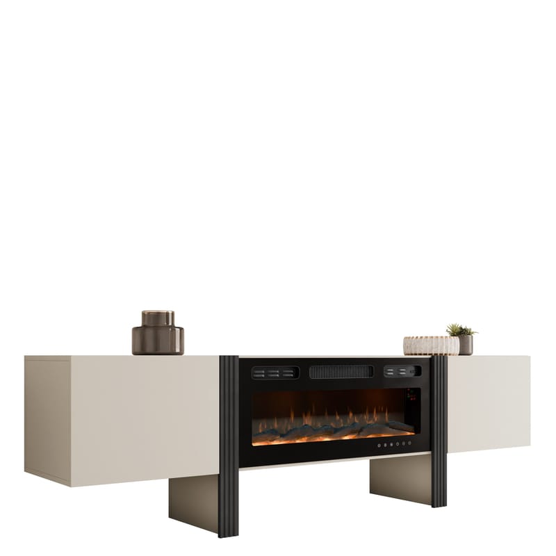 Calvenn TV-bord med Pejs 200 cm, undefined