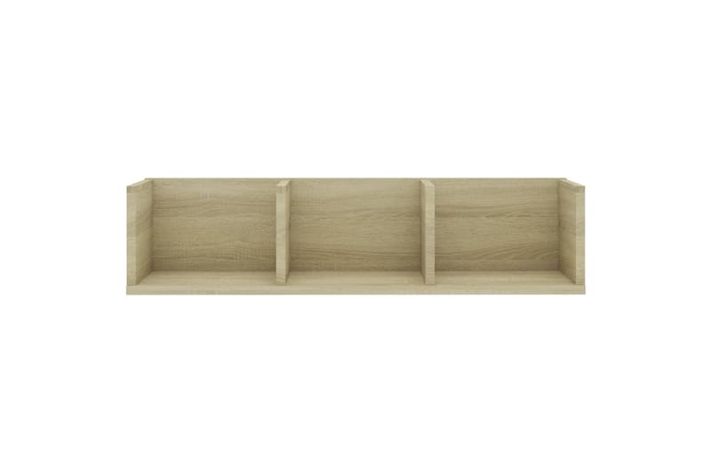 Cd-Hylde 75x18x18 cm Spånplade Sonoma-Eg - Beige - Møbler - TV borde & mediemøbler - CD/DVD/Blu Ray reol