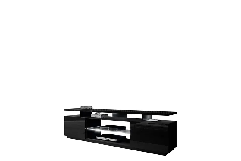 Ceasar TV-bænk 180 cm - Sort - Møbler - TV borde & mediemøbler - TV-borde