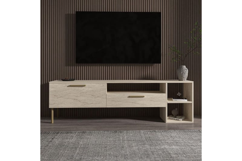 Chaclla Tv-bord 150 cm - Beige - Møbler - TV borde & mediemøbler - TV-borde
