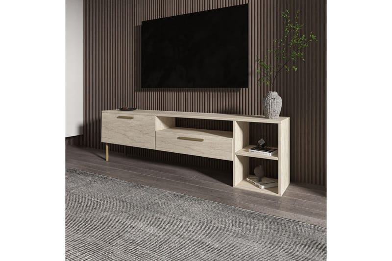 Chaclla Tv-bord 150 cm - Beige - Møbler - TV borde & mediemøbler - TV-borde