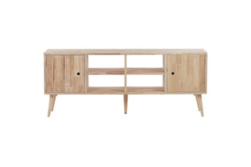 Chandler Fritstående Tv-bord 145 cm med Opbevaring i Lyst Træ - Lysebrun - Møbler - TV borde & mediemøbler - TV-borde