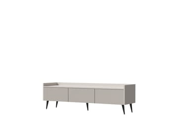 Chiku Gulvstående TV-bænk 150 cm med Opbevaring i Malet Træ - Beige - Møbler - TV borde & mediemøbler - TV-borde