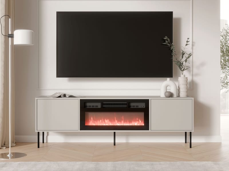 Claven TV-bænk 183 cm - beige - Møbler - TV borde & mediemøbler - TV-borde