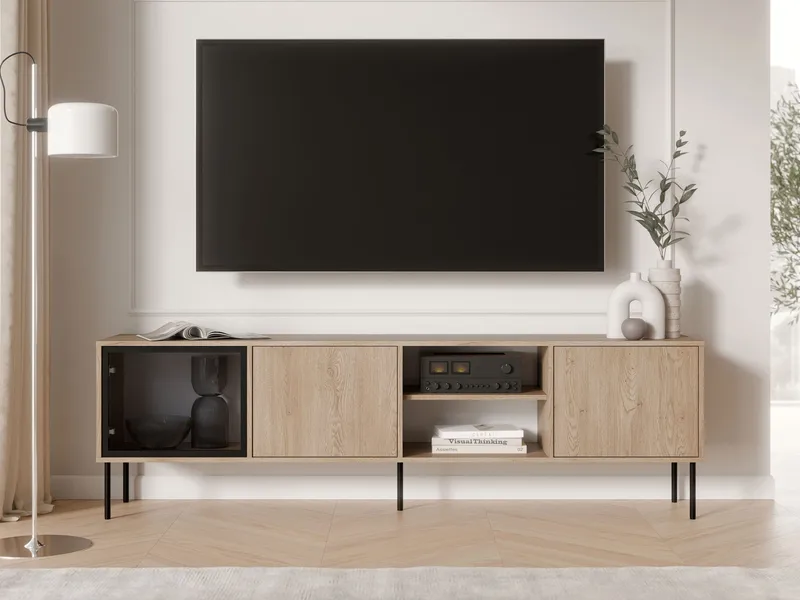 Claven TV-bænk 201 cm - brun - Møbler - TV borde & mediemøbler - TV-borde