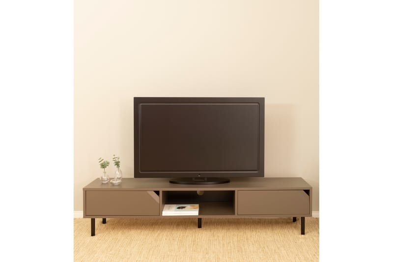 Corner TV-bord 176,5 cm - Beige - TV-borde