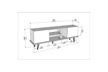 Corvo TV-bænk 154,4 cm - Eg - Møbler - TV borde & mediemøbler - TV-borde
