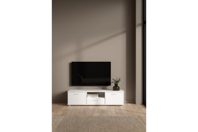 Cristian TV-bænk 147 cm - Hvid - Møbler - TV borde & mediemøbler - TV-borde