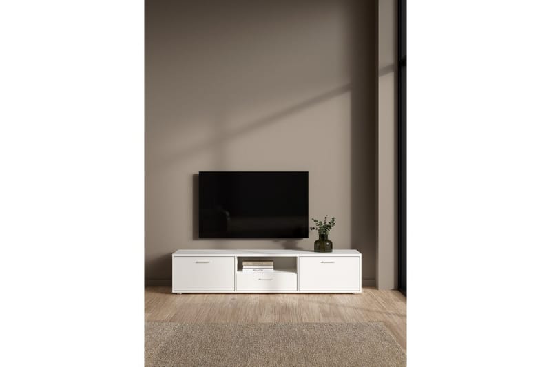 Cristian TV-stativ 38 cm - Hvid - Møbler - TV borde & mediemøbler - Mediestativ & vægbeslag