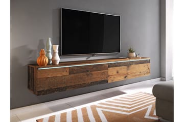 Cuguen Tv-skab 180 cm Hvid LED - Natur - Møbler - TV borde & mediemøbler - TV-borde