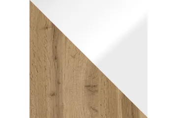 Cuguen Tv-skab 180 cm RGB LED - Hvid/Natur - Møbler - TV borde & mediemøbler - TV-borde
