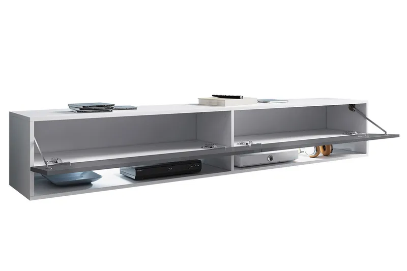 Cuguen Tv-skab 180 cm RGB LED - Natur - Møbler - TV borde & mediemøbler - TV-borde