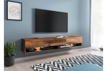 Cuguen Tv-skab 180 cm RGB LED - Natur - Møbler - TV borde & mediemøbler - TV-borde