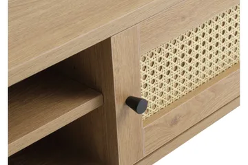 Cyndy Gulvstående TV-bænk 120 cm med Opbevaring i Lyst Træ - Beige - Møbler - TV borde & mediemøbler - TV-borde