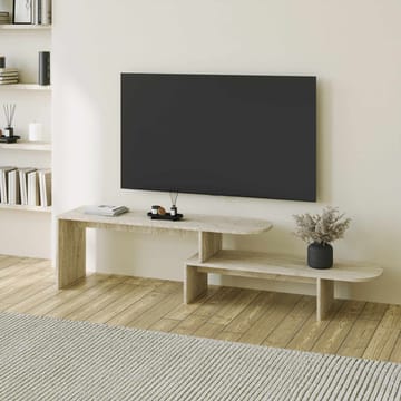 Deliones TV-bænk 130 cm - Travertin - Møbler - TV borde & mediemøbler - TV-borde