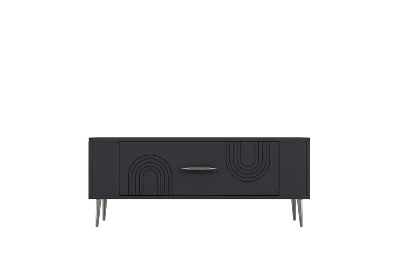 Deyric TV-bænk 120 cm - Antracit/Sølv - Møbler - TV borde & mediemøbler - TV-borde