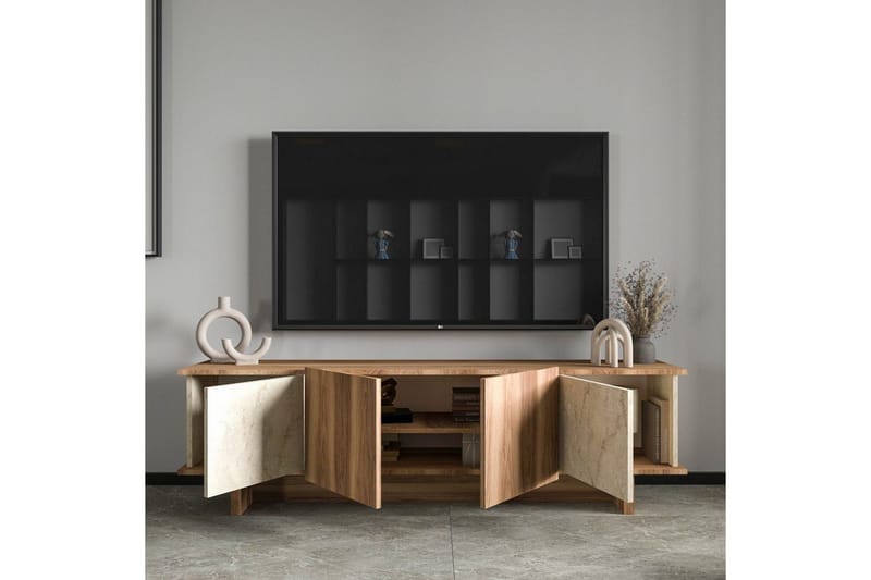 Diannare TV-bord 180 cm - Mellemfarvet træ - Møbler - TV borde & mediemøbler - TV-borde