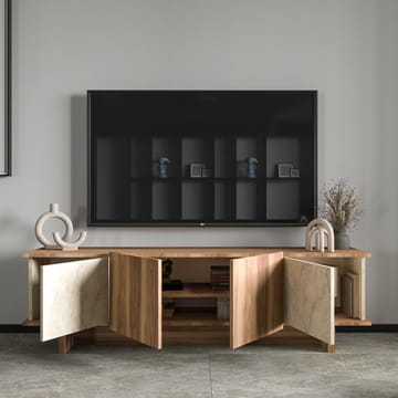 Diannare Vægmonteret Tv-bord 180 cm med Opbevaring i Valnød - Valnøddebrun - Møbler - TV borde & mediemøbler - TV-borde