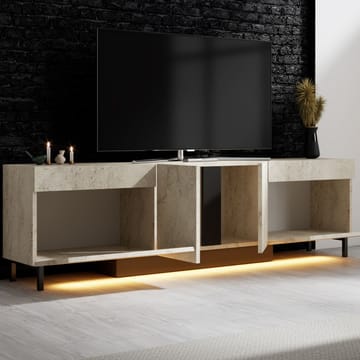 Djarhint TV-bænk 180 cm - Travertin - Møbler - TV borde & mediemøbler - TV-borde
