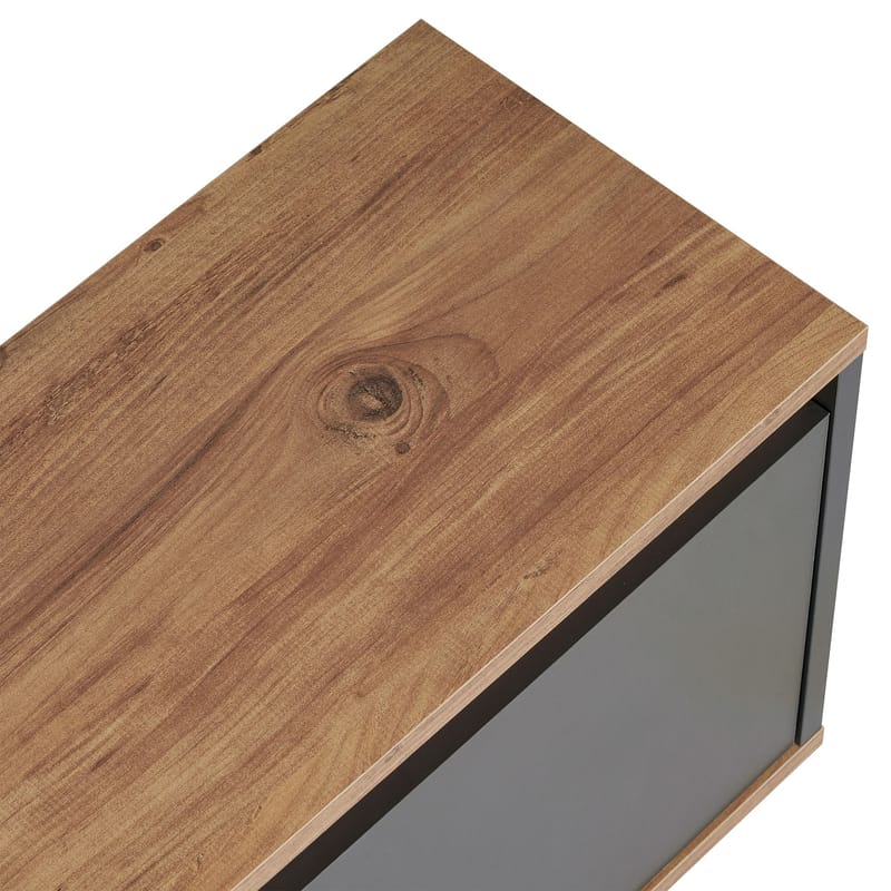 Domar TV-bænk 160 cm - Antracit, Atlantic pine - Møbler - TV borde & mediemøbler - TV-borde