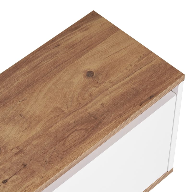 Domar TV-bænk 160 cm - Atlantic fyr, hvid - Møbler - TV borde & mediemøbler - TV-borde