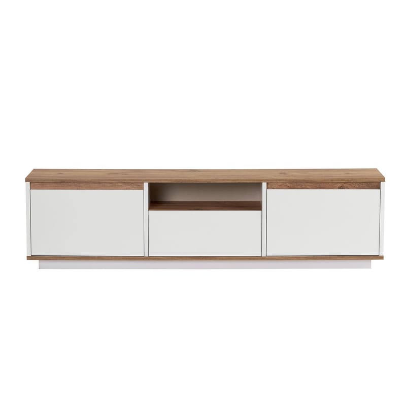 Domar TV-bænk 160 cm - Atlantic fyr, hvid - Møbler - TV borde & mediemøbler - TV-borde