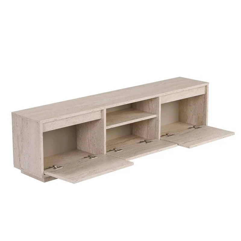 Domar TV-bænk 160 cm - Travertin - Møbler - TV borde & mediemøbler - TV-borde