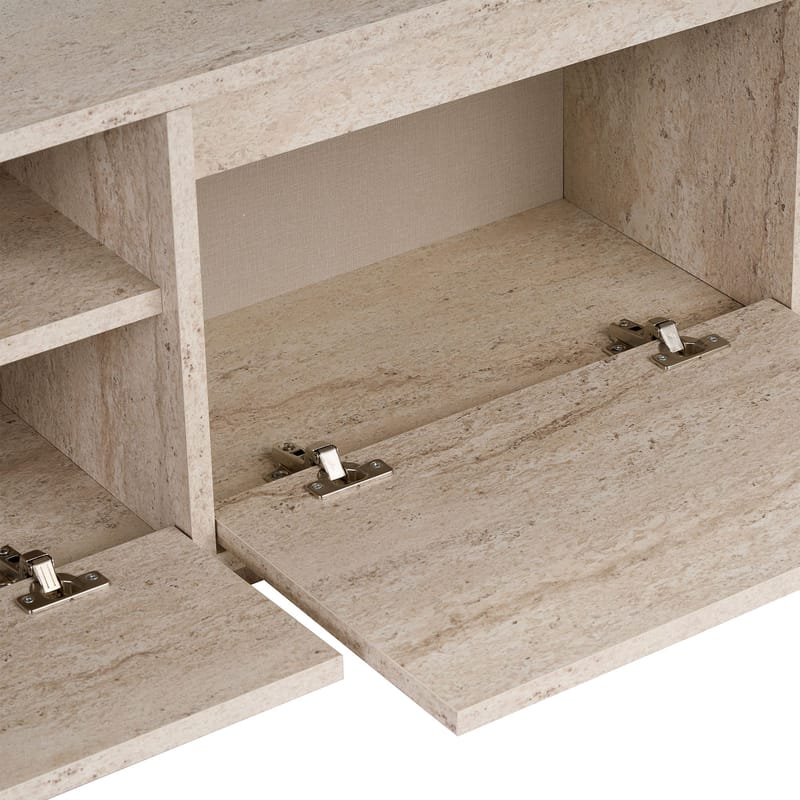 Domar TV-bænk 160 cm - Travertin - Møbler - TV borde & mediemøbler - TV-borde