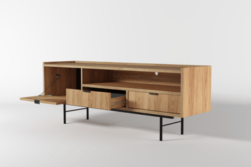 Dravo TV-bord 150 cm - Naturlig hickory - Møbler - TV borde & mediemøbler - TV-borde