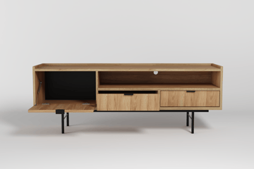 Dravo TV-bord 150 cm - Naturlig hickory - Møbler - TV borde & mediemøbler - TV-borde
