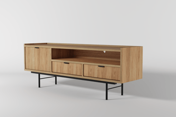 Dravo TV-bord 150 cm - Naturlig hickory - Møbler - TV borde & mediemøbler - TV-borde