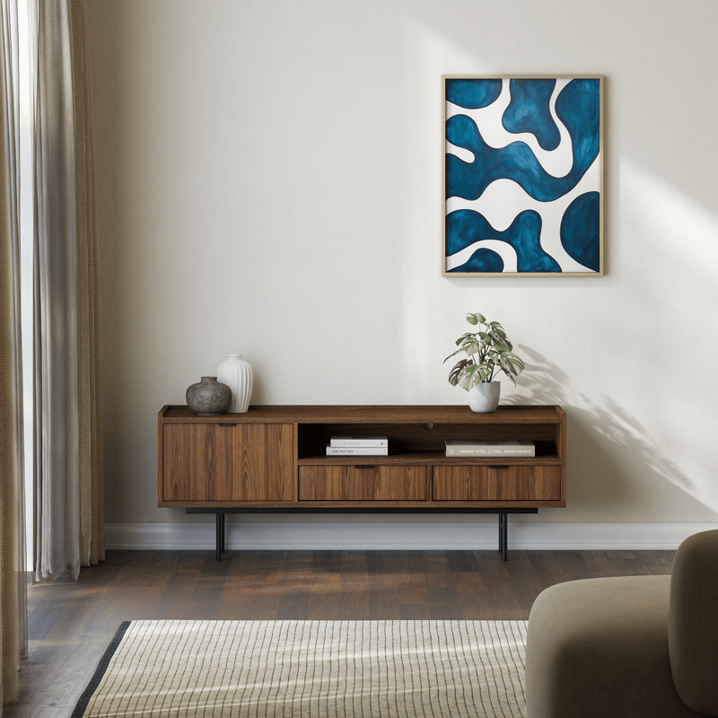 Dravo TV-bord 150 cm - Warmia valnød - Møbler - TV borde & mediemøbler - TV-borde