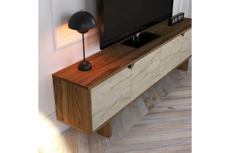 Edrion TV-bænk 180 cm - Natur - Møbler - TV borde & mediemøbler - TV-borde