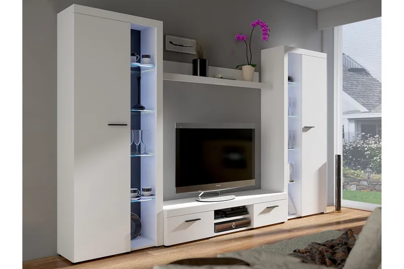 Eirwen TV-møbelsæt - Hvid - Møbler - TV borde & mediemøbler - Tv-møbelsæt