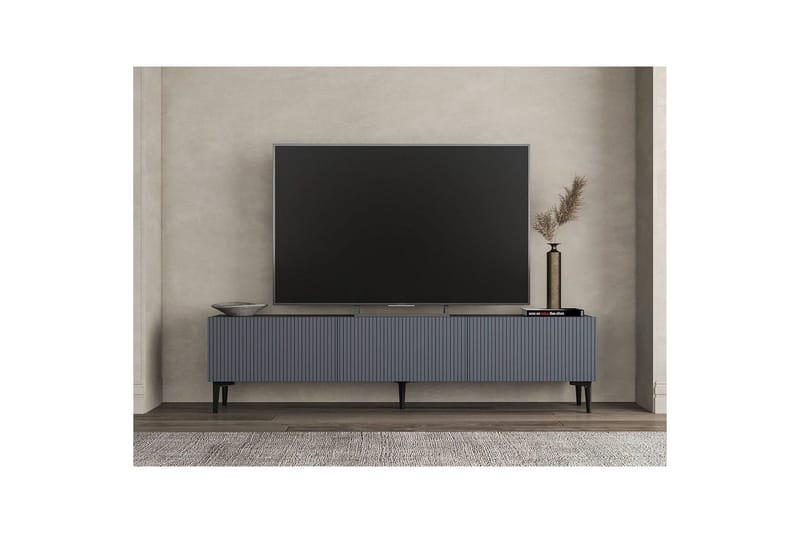 Elith TV-bænk 180 cm - Antracit - Møbler - TV borde & mediemøbler - TV-borde
