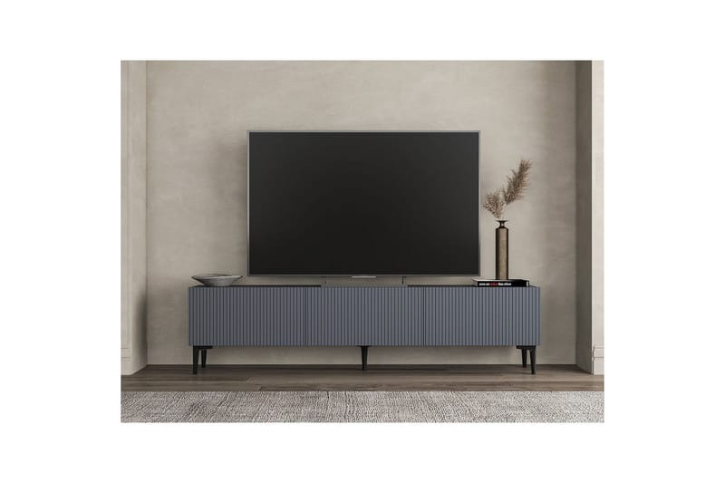 Elith TV-bænk 180 cm - Antracit - Møbler - TV borde & mediemøbler - TV-borde