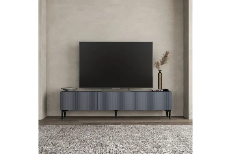 Elith TV-bænk 180 cm - Antracit - Møbler - TV borde & mediemøbler - TV-borde