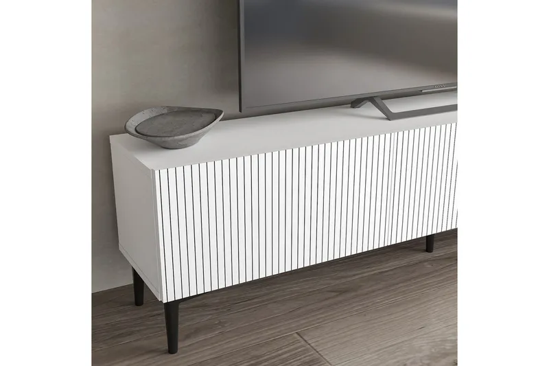 Elith TV-bænk 180 cm - Hvid - Møbler - TV borde & mediemøbler - TV-borde