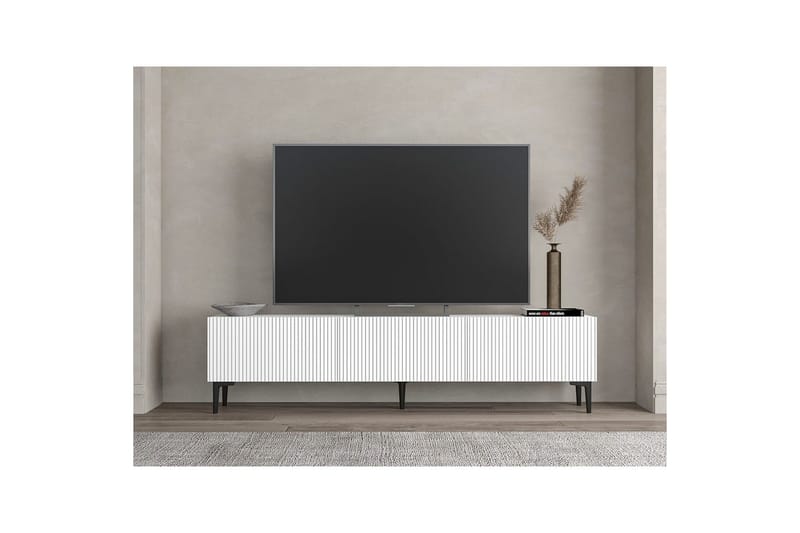 Elith TV-bænk 180 cm - Hvid - Møbler - TV borde & mediemøbler - TV-borde