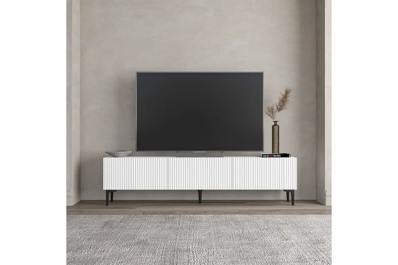 Elith TV-bænk 180 cm - Hvid - Møbler - TV borde & mediemøbler - TV-borde