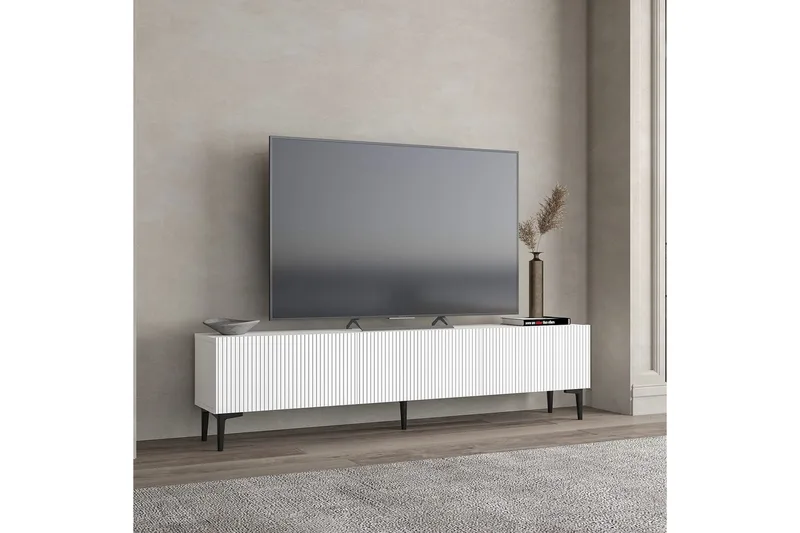 Elith TV-bænk 180 cm - Hvid - Møbler - TV borde & mediemøbler - TV-borde