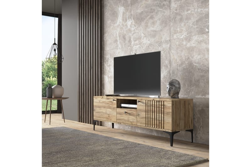 Elspet Tv-bænk 150 cm - Brun - Møbler - TV borde & mediemøbler - TV-borde