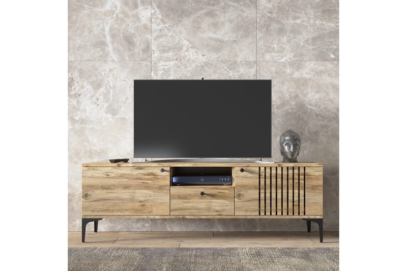 Elspet Tv-bænk 150 cm - Brun - Møbler - TV borde & mediemøbler - TV-borde