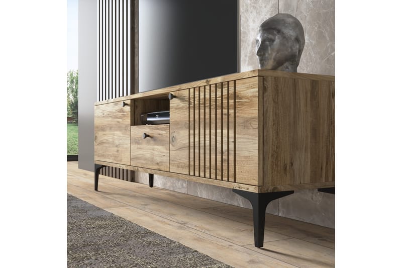 Elspet Tv-bænk 150 cm - Brun - Møbler - TV borde & mediemøbler - TV-borde