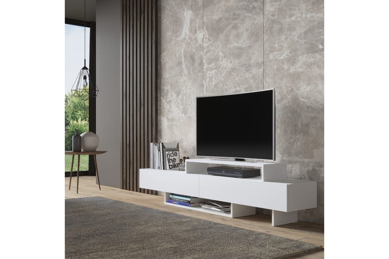 Elspet Tv-bænk 180 cm - Hvid - Møbler - TV borde & mediemøbler - TV-borde