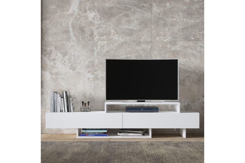 Elspet Tv-bænk 180 cm - Hvid - Møbler - TV borde & mediemøbler - TV-borde