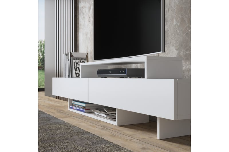 Elspet Tv-bænk 180 cm - Hvid - Møbler - TV borde & mediemøbler - TV-borde