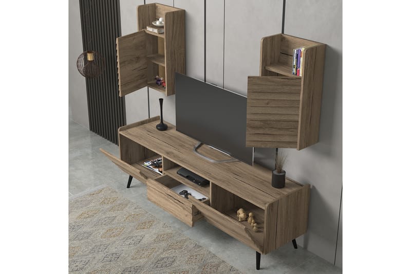 Elspet Tv-bænk 180 cm - Valnød - Møbler - TV borde & mediemøbler - TV-borde